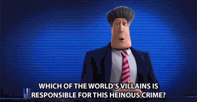 Which Of The Worlds Villains Is Responsible For This Heinous Crime Despicable Me GIF