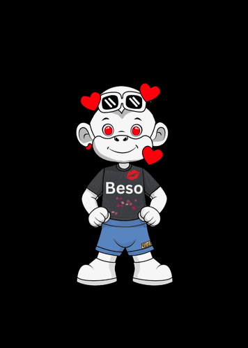 White Character Zhot Jr Sending A Beso GIF