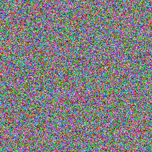 White Noise Colourful GIF