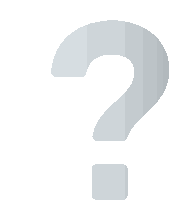 White Question Mark Symbols Sticker