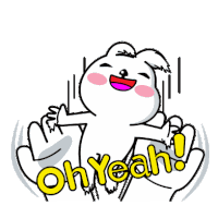 White Rabbit Sticker