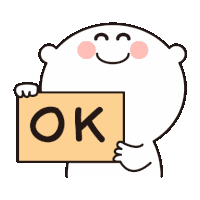 White Red Cheeks Sticker