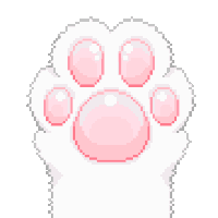 Whitepaw Cute Sticker