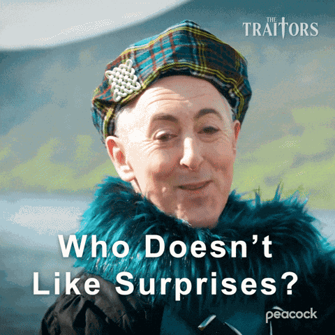 Who Doesnt Like A Surprises Alan Cumming GIF