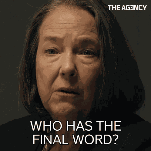 Who Has The Final Word Dr Blake GIF