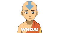 Whoa Aang Sticker