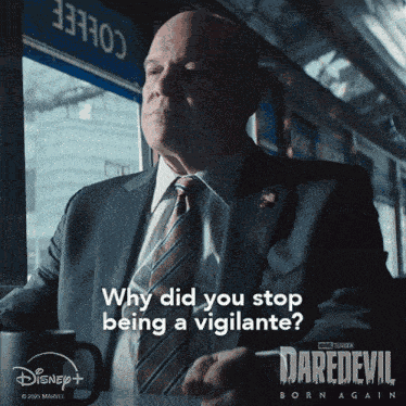 Why Did You Stop Being A Vigilante Wilson Fisk GIF