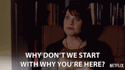 Why Dont We Start With Why Youre Here Why Are You Here GIF