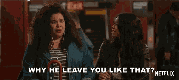 Why He Leave You Like That Asking GIF
