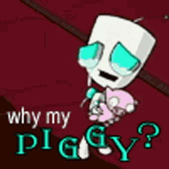 Whymy Piggy Invader Zim GIF