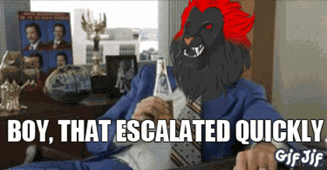 Wicked King Anchorman GIF