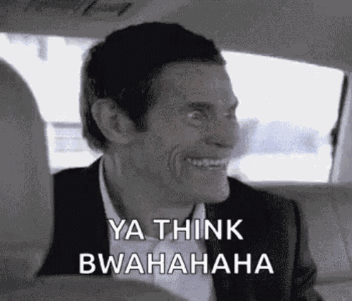 Willem Dafoe Laugh GIF