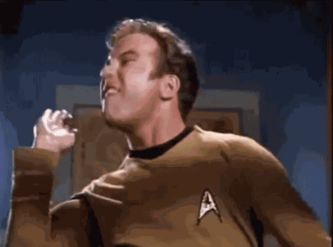 William Shatner Captain Kirk GIF