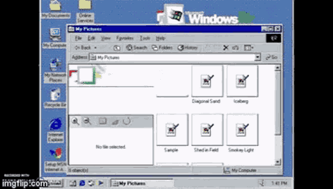 Windows Me My Pictures Open GIF