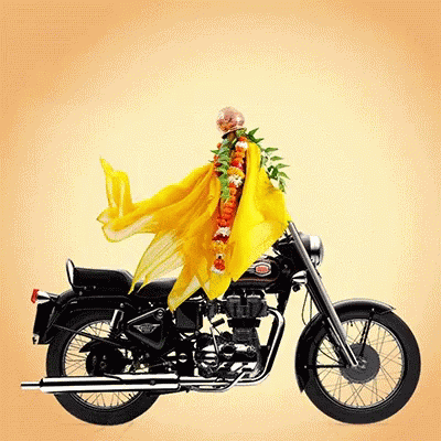 Windy Motorcycle GIF