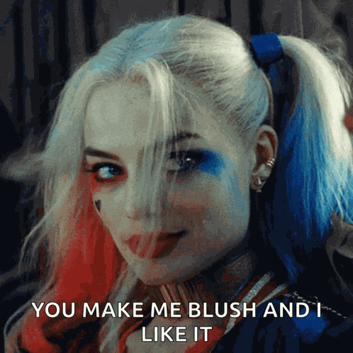 Wink Harley Quinn GIF