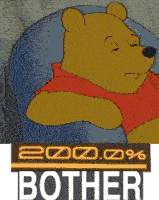 Winnie The Pooh Bothered Sticker