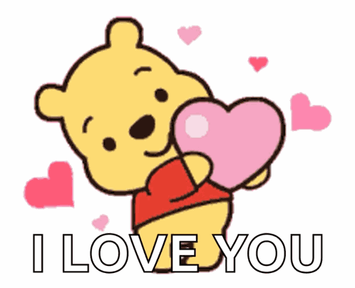 Winnie The Pooh Hearts GIF