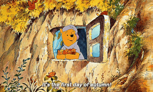 Winnie The Pooh Its The First Day Of Autumn GIF