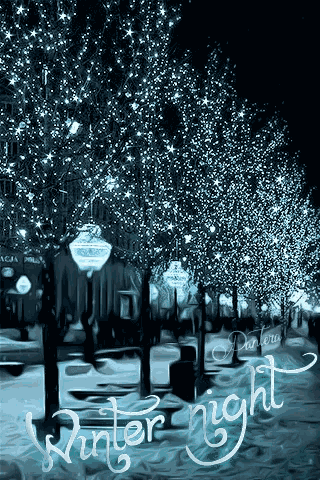 Winter Night GIF
