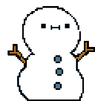 Winter Snowman Sticker