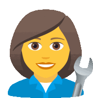 Woman Mechanic People Sticker