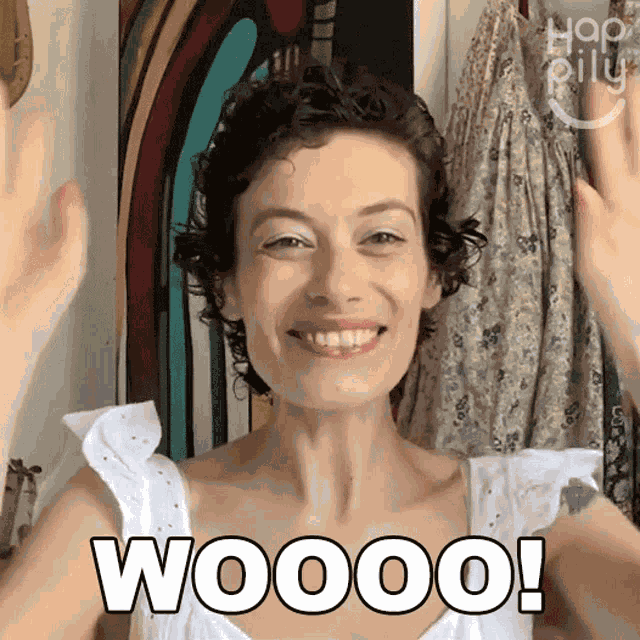 Woooo Happily GIF