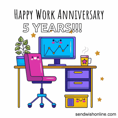 Work Anniversary Office GIF