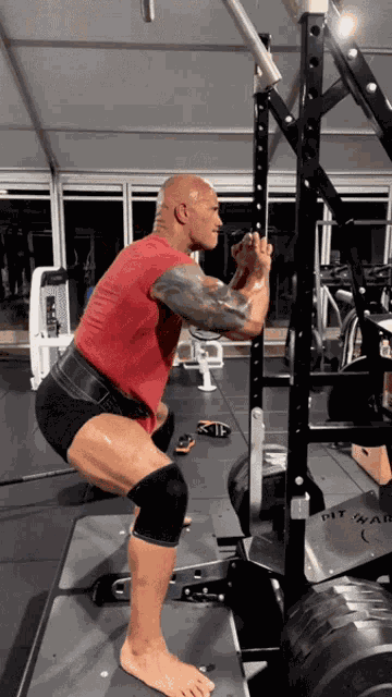 Workout Dwayne Johnson GIF
