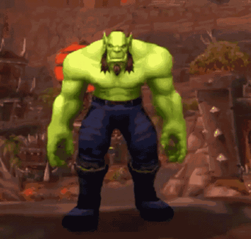 World Of Warcraft Dance Warcraft Orc Male Dance GIF