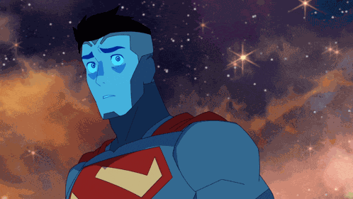 Worried Look Superman GIF