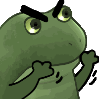 Worry Froge Angry Sticker