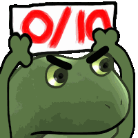 Worry Froge Bad Sticker