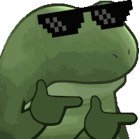 Worry Froge Cool Sticker