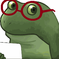 Worry Froge Frog Meme Sticker