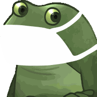 Worry Froge Frog Meme Sticker