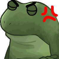 Worry Froge Frog Meme Sticker