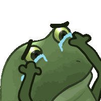 Worry Froge Frog Meme Sticker