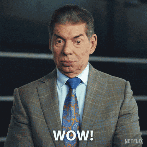 Wow Vince Mcmahon GIF