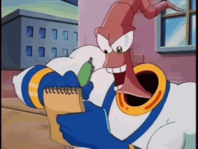 Writing Down Earth Worm GIF