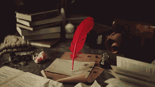 Writing Quill Magic GIF