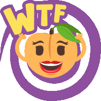 Wtf Peach Life Sticker