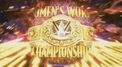 Wwe Women'S World Championship Animated Match Graphic GIF