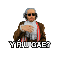 Y R U Gae Y R U Gay Sticker