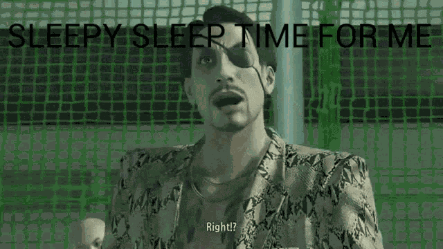 Yakuza Sleep Time GIF