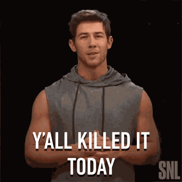 Yall Killed It Today Nick Jonas GIF