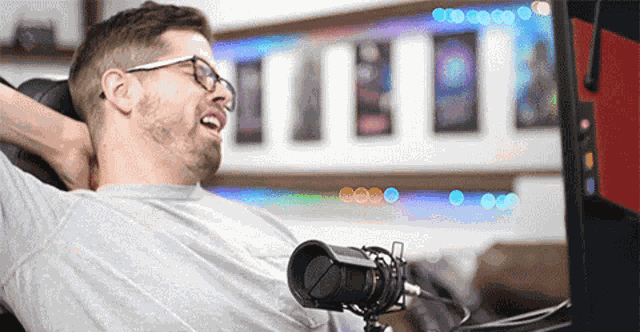 Yawning Nick Zetta GIF