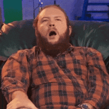 Yawning Sam Gorski GIF