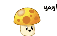 Yay Sun-shroom Sticker