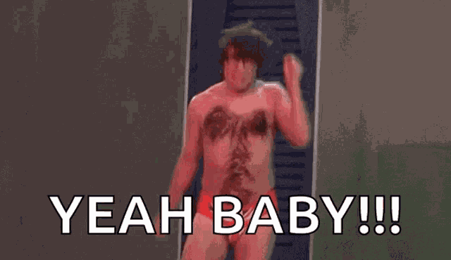 Yeah Baby Naked GIF